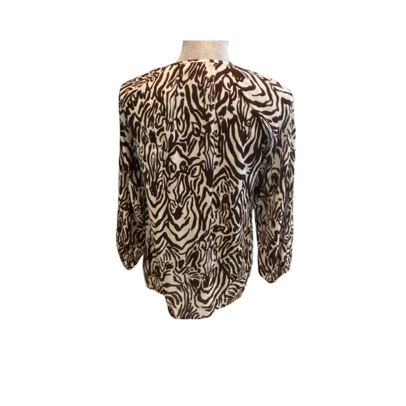 EUC Lily Pulitzer Brown & Ivory Tunic - Picture 4 of 8